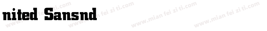 nited Sans Cond字体转换